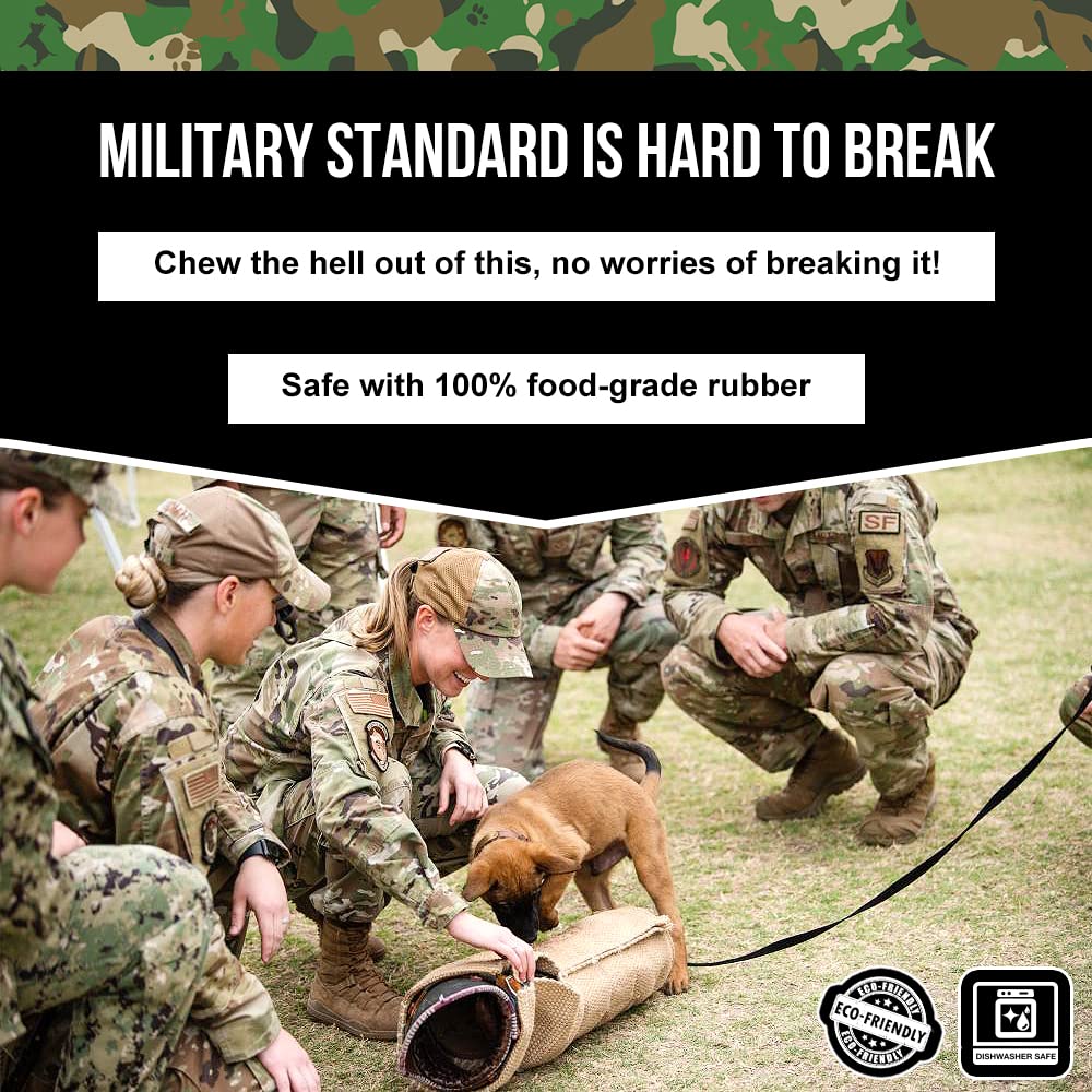 O.G.B. grenade dog toy teething-gums support, promoting chewing satisfaction and gum health through safe chewing.