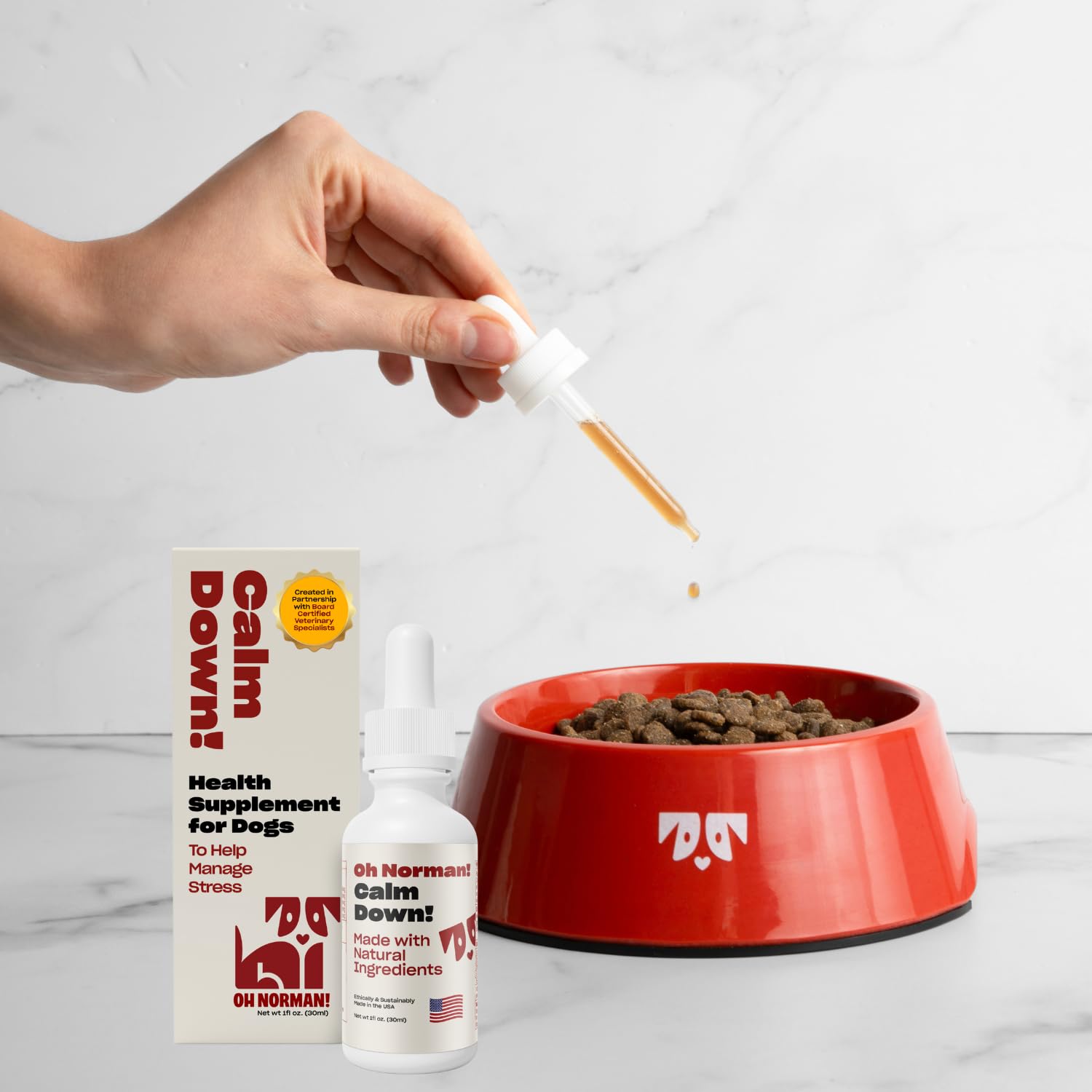 OH NORMAN! Calm Down travel kit setup for on-the-go calming during trips.