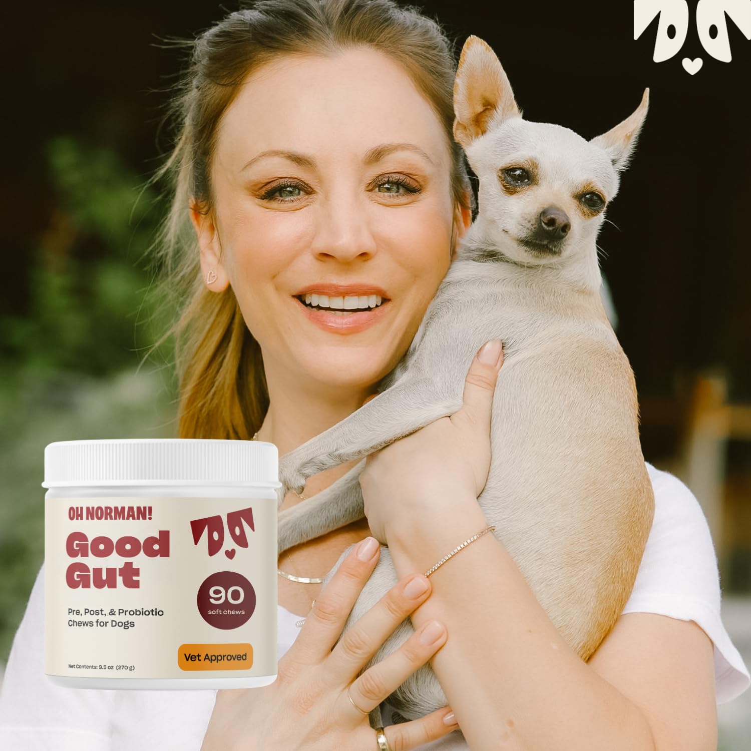 OH NORMAN! probiotic chews for senior dogs highlight allergy relief potential