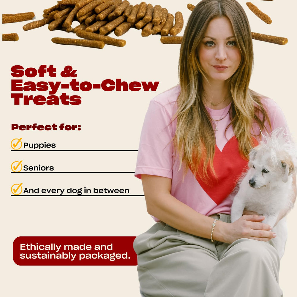 OH NORMAN! serving tray shows easy treats for all life stages and shared pup moments.