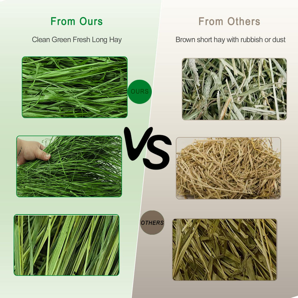 Ohcool Timothy Hay hot-air-drying preserves color and tenderness