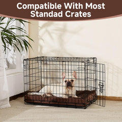 OhGeni dog bed waterproof inner liner close-up emphasizes moisture protection and easy cleaning