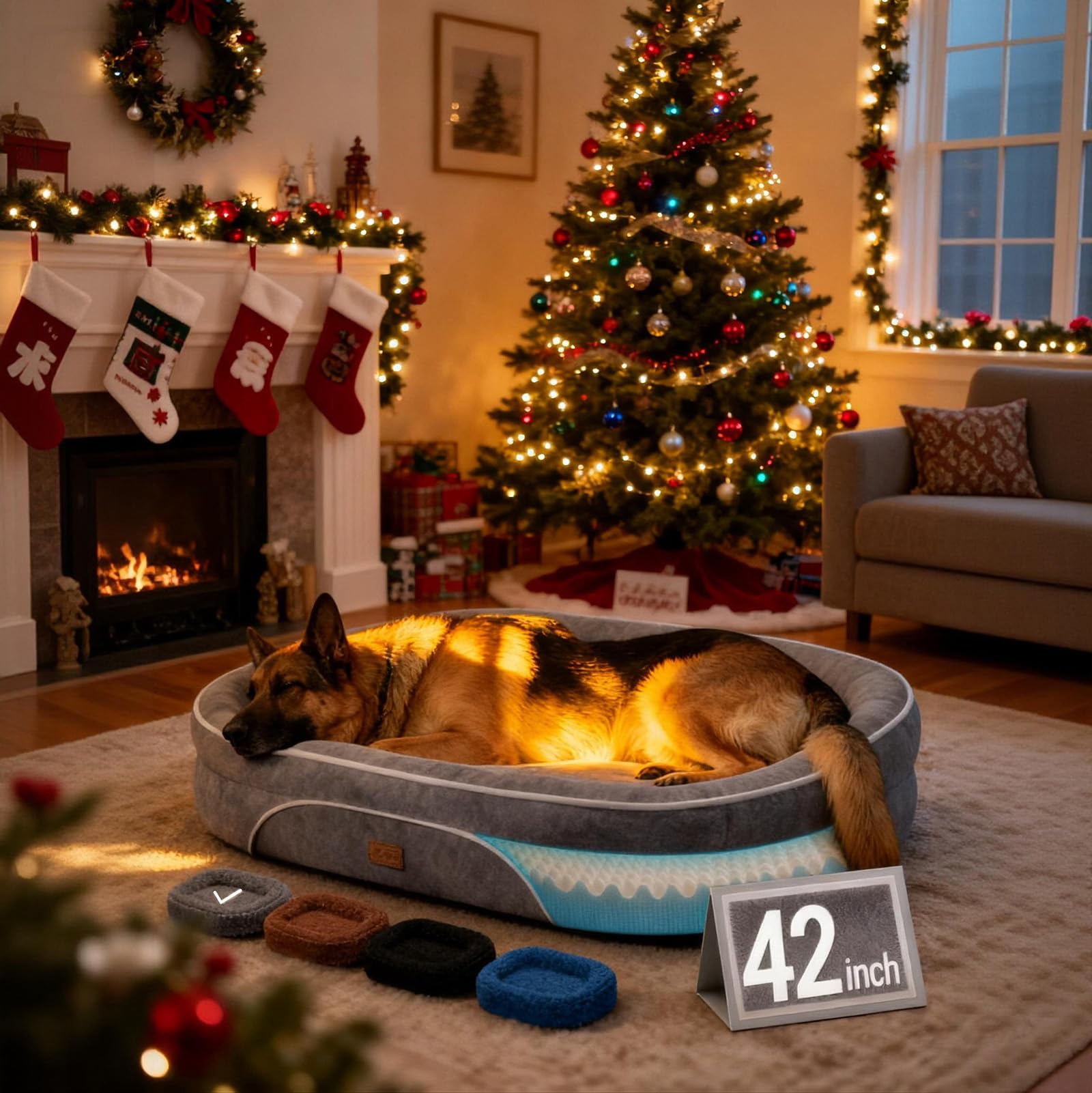 OhGeni in-use shot shows XL size ideal for large breeds or multiple pets.