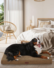 OhGeni orthopedic dog bed 47-inch coffee cover, removable for easy cleaning.
