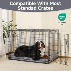 OhGeni orthopedic dog bed removable cover for easy washing.