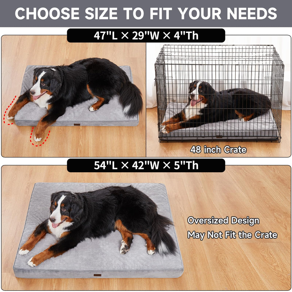 OhGeni orthopedic dog bed waterproof liner keeps interior dry between washings.