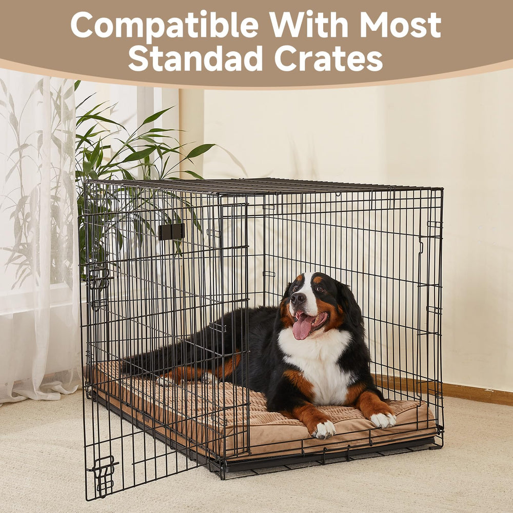 OhGeni dog bed with waterproof inner liner protecting foam from moisture.
