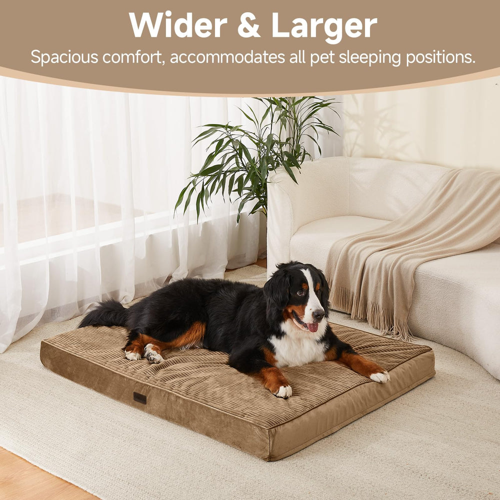 OhGeni waterproof inner liner protects core foam from spills and accidents.