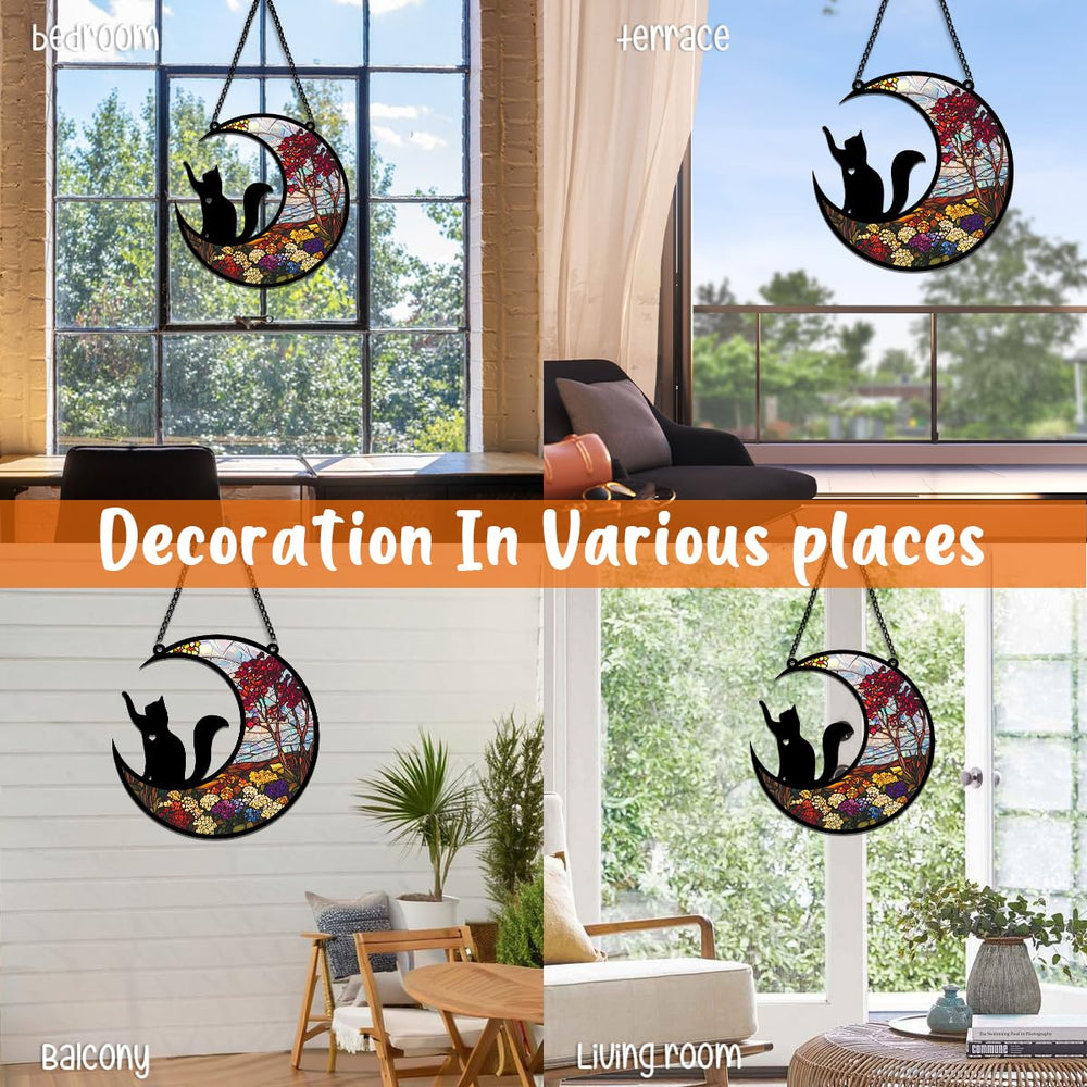 Ohhvvow Cat Memery SunCatcher thick acrylic ensures lasting memories.