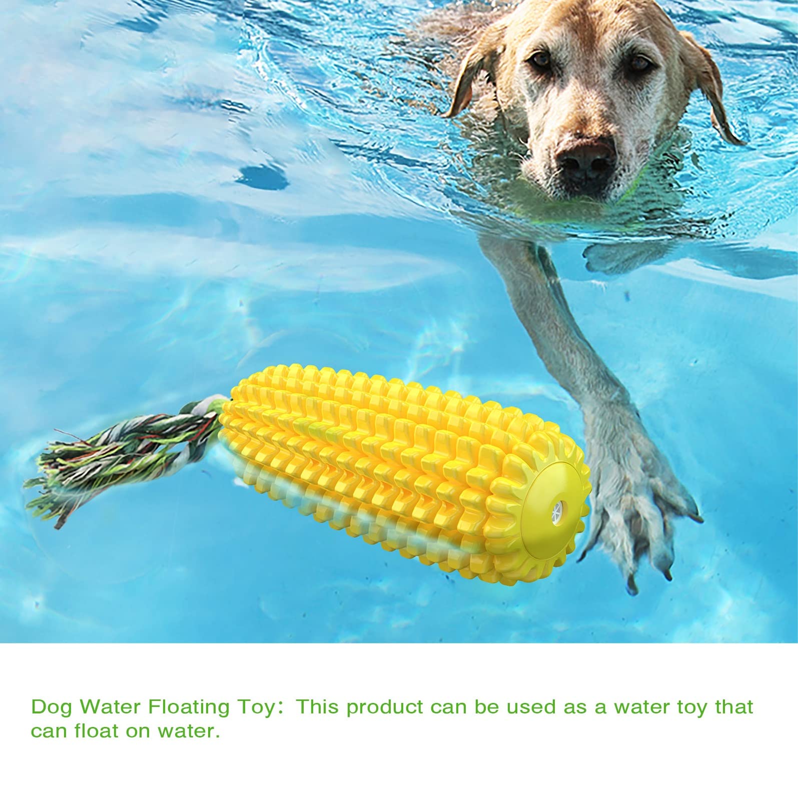 OHKEIYOY dog chew toy interior squeaker: enhances interaction and playtime.