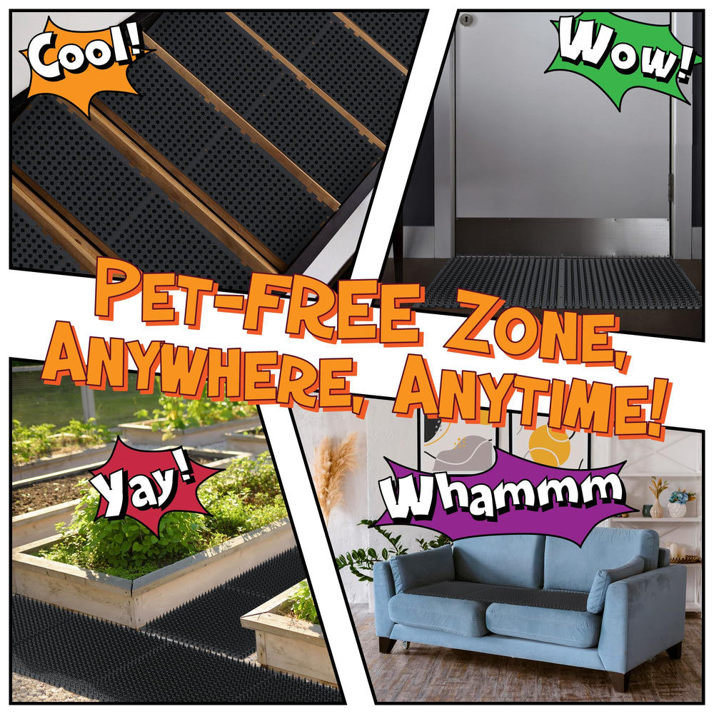 ohlela 16-pack pet mat set supports flexible placement around home.