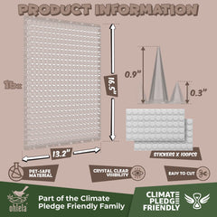 ohlela scat mat outdoor perimeter demonstrates 23 sqft coverage for yard protection.