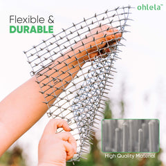 ohlela scat mat spikes closeup shows durable plastic design