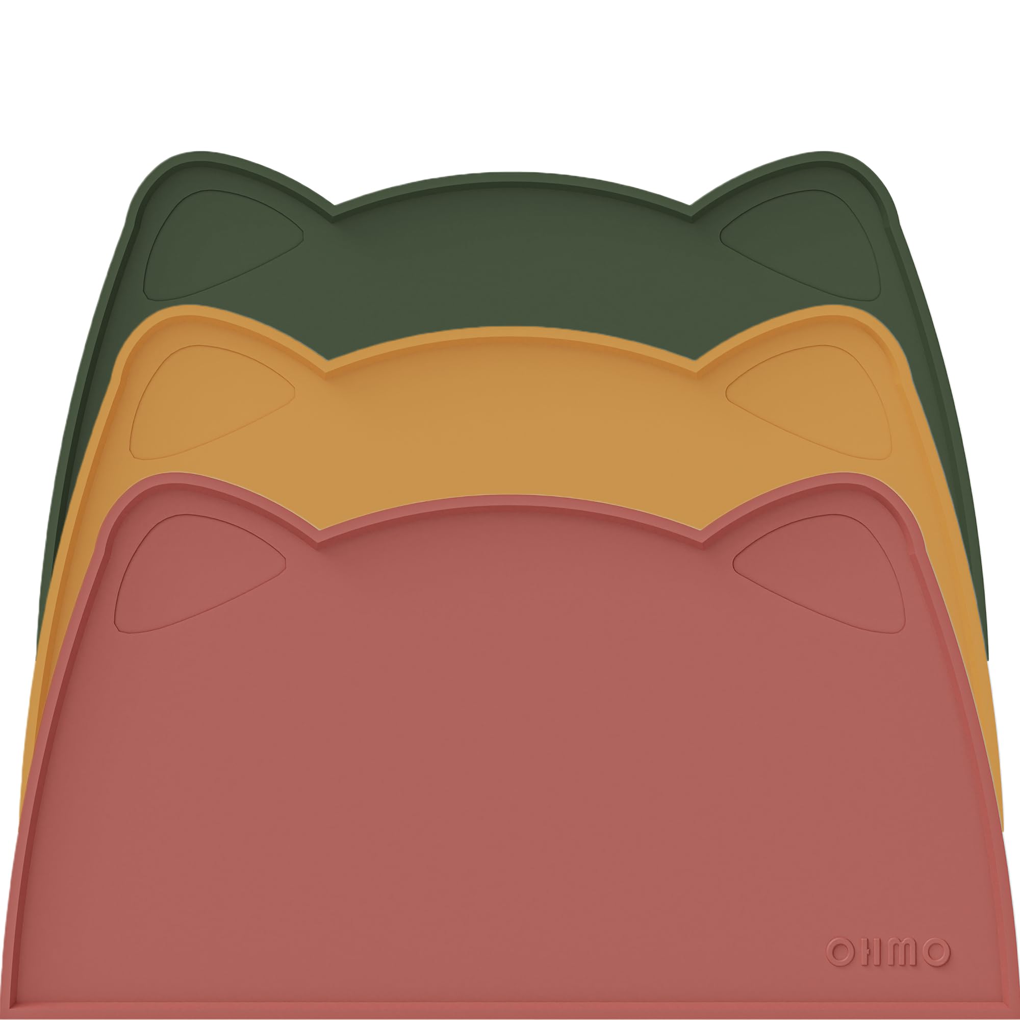 OHMO cat food mat easy-clean materials resist stains after spills.