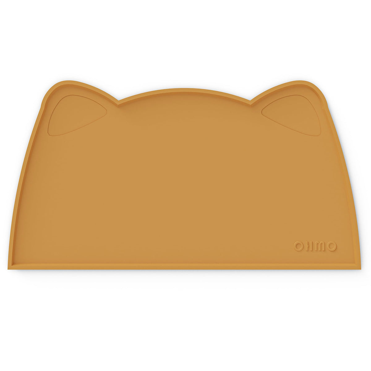 OHMO Cat Food Mat outer lip contains spills for cleaner floors.