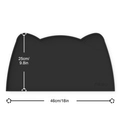 OHMO cat food mat is waterproof and dries quickly after meals.