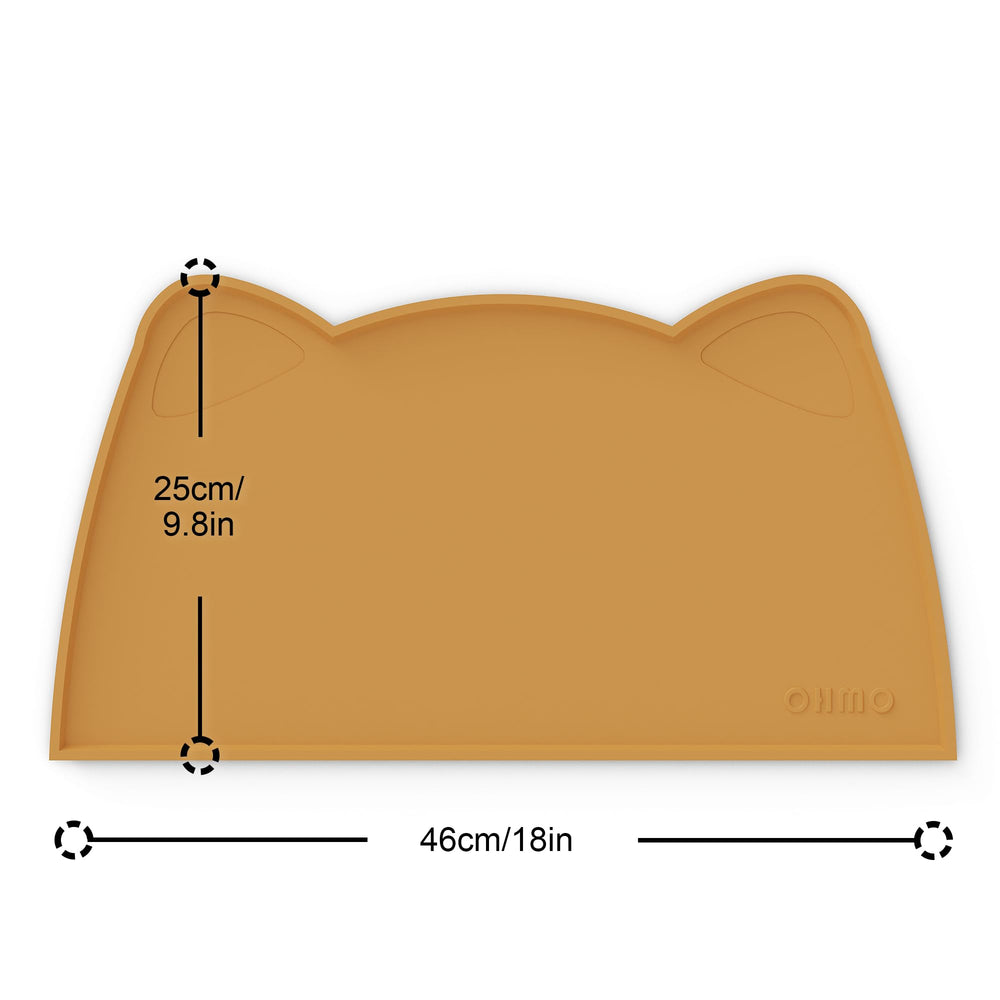 OHMO cat food mat waterproof surface dries quickly after meals.