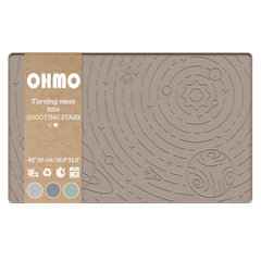 OHMO dog food mat star pattern contains spills for cleaner floors.