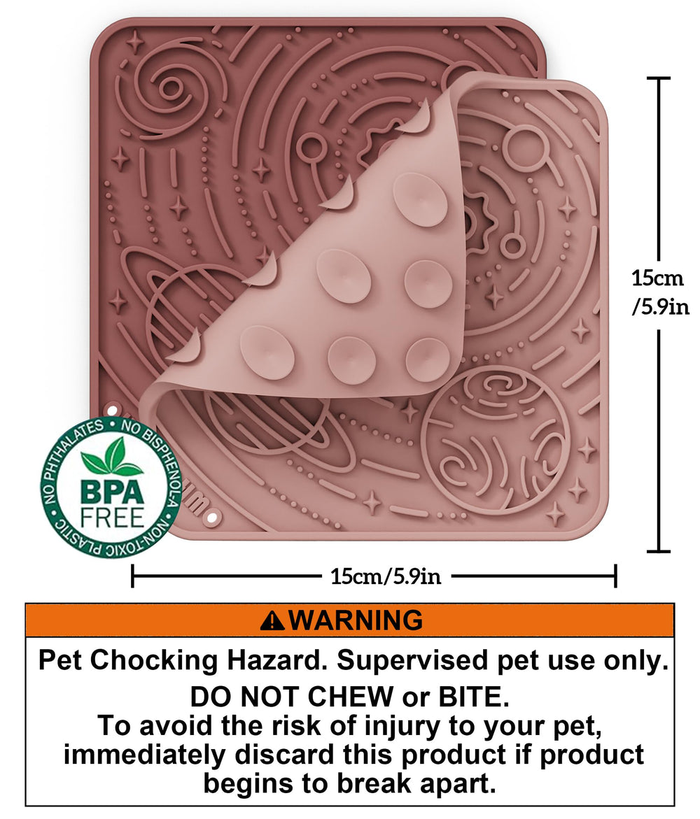 OHMO Lick Mat suction cups secure on smooth surfaces for stability.