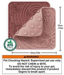OHMO Lick Mat suction cups secure on smooth surfaces for stability.