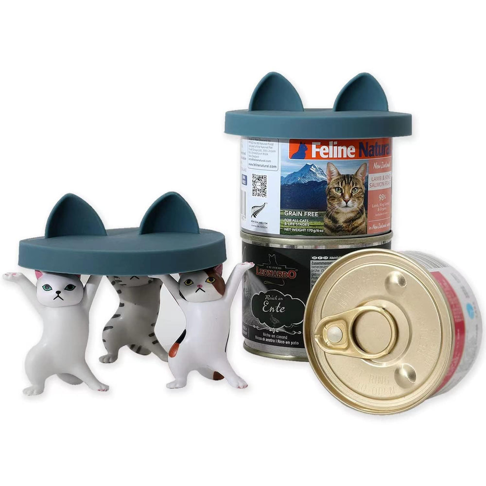 OHMO pet food storage lids shown in a kitchen drawer