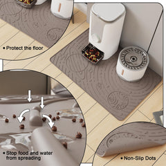 OHMO silicone feeding mat is easy to clean after meals.