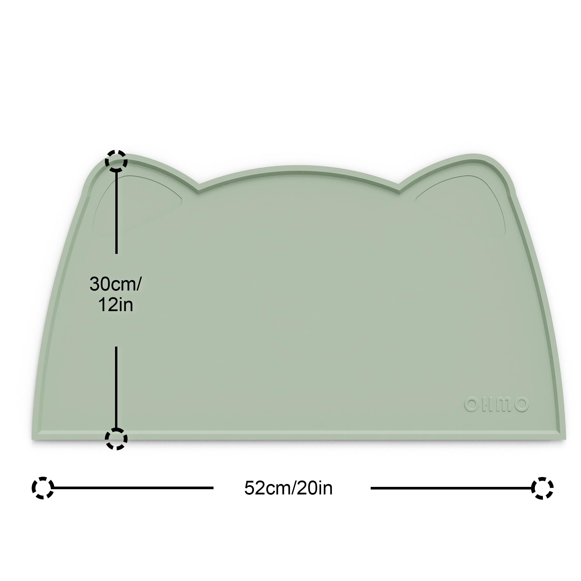 OHMO silicone-pet-feeding-mat-non-slip: secure placement during meals.