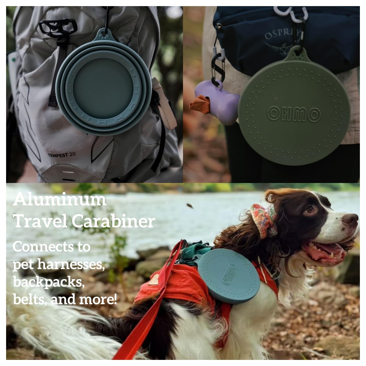 OHMO silicone bowl showing durable, pet-safe material