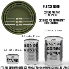 OHMO universal-fit silicone can lids on pet cans showing versatile coverage