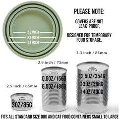 OHMO universal silicone can lids show fit across 2.5 to 14 oz cans for versatile storage