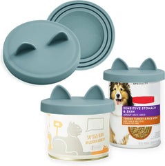 OHMO universal silicone can lids closeup showing snug seal keeps leftovers fresh