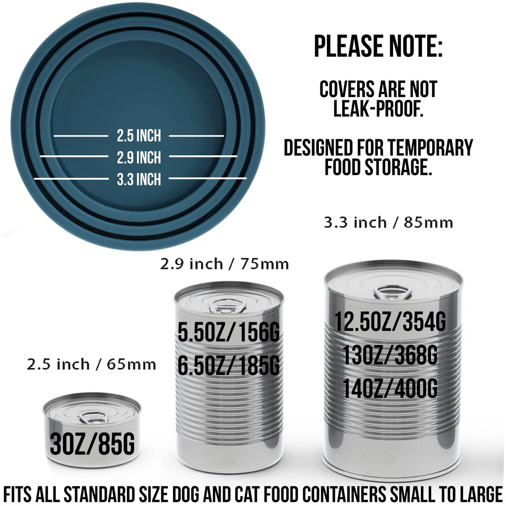 OHMO universal silicone can lids fit 2.5 to 3.3 inch cans