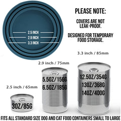 OHMO universal silicone can lids fit 2.5 to 3.3 inch cans