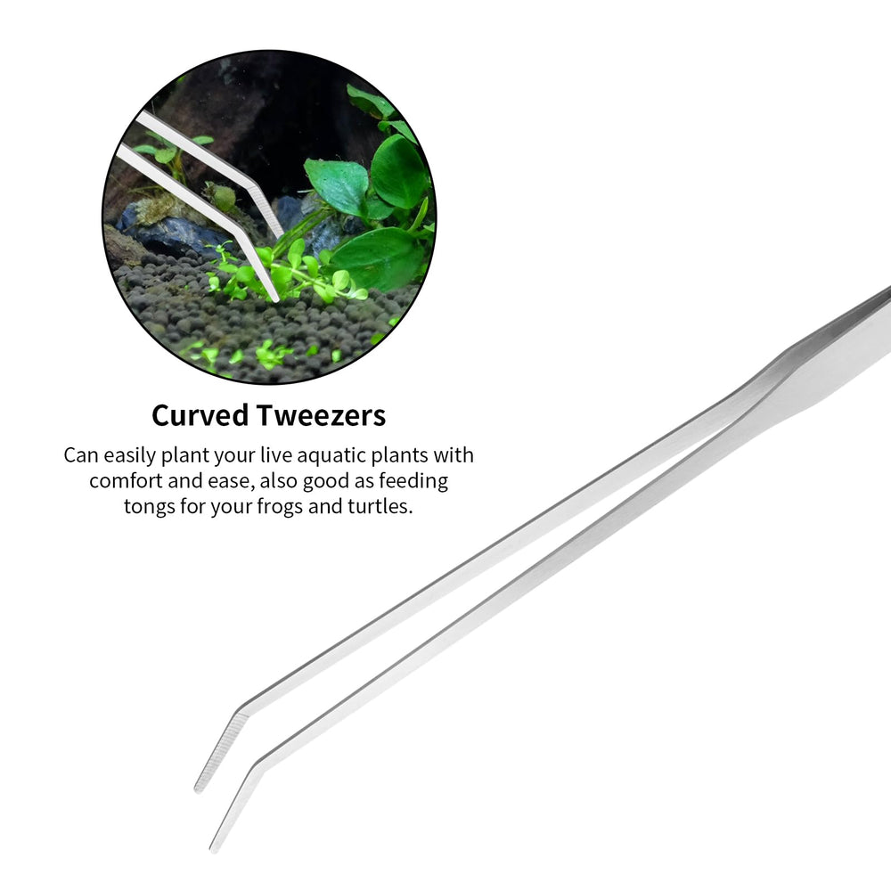 Ohtomber Aquascape substrate spatula leveling sand and smoothing substrate.