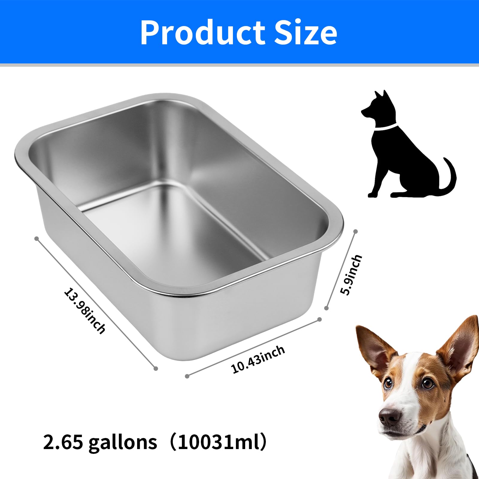 Ohtomber stainless steel dog bowl highlighting rust-proof durability for daily feeding