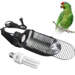 Oiibo AvianSun lamp hood emits UVA UVB light to support bird health.