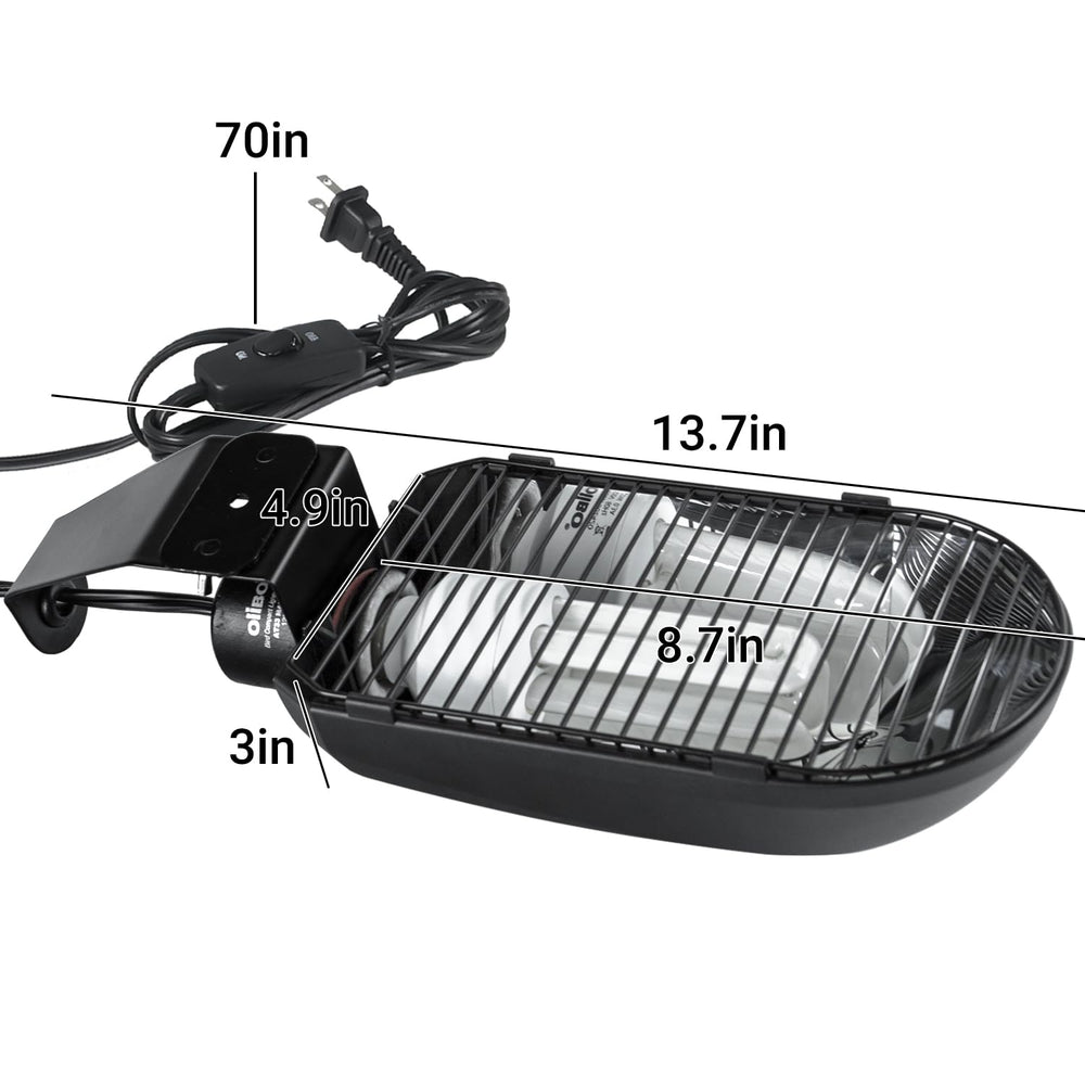 Oiibo bird cage light fixture enhances brightness for playful bird activity.