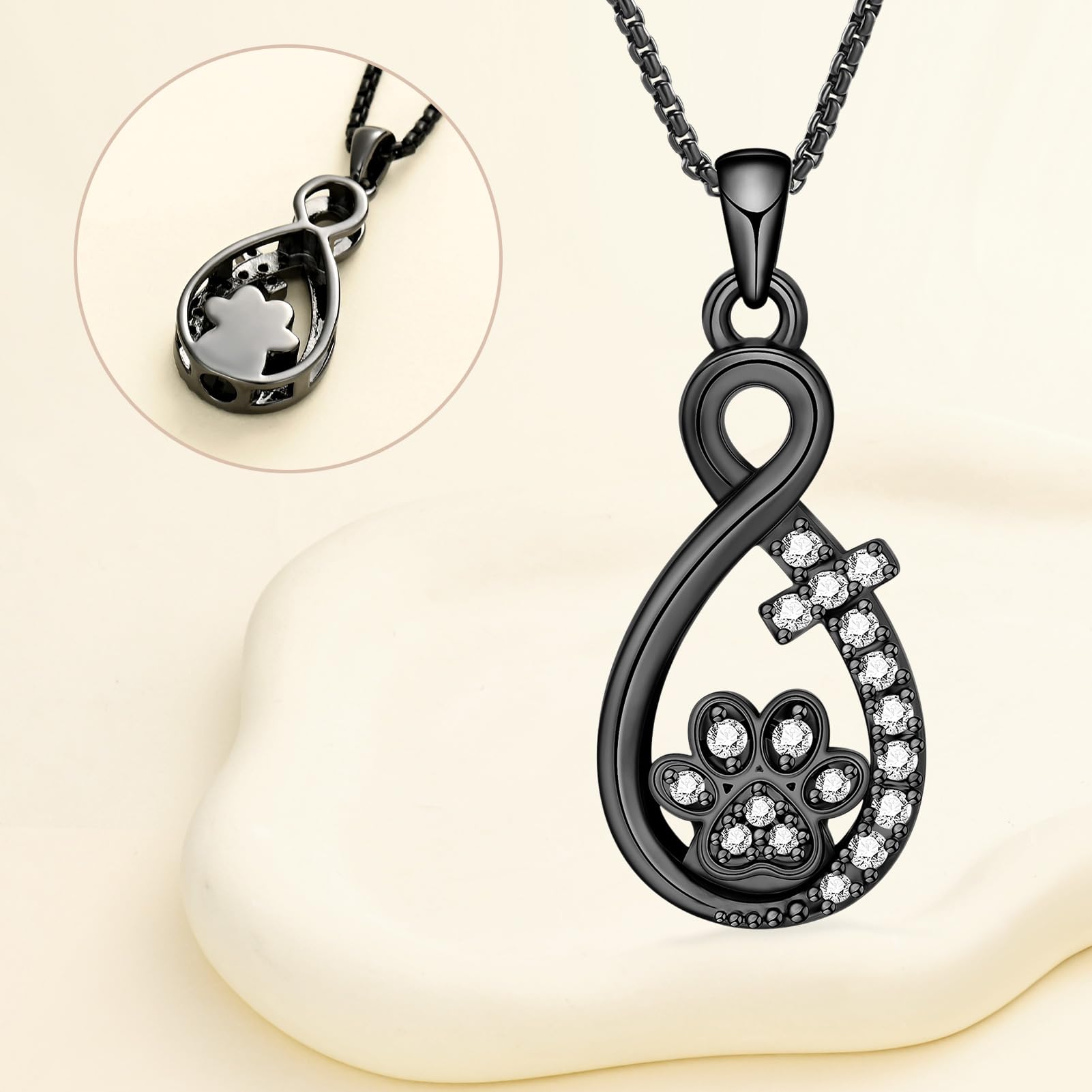Oinsi Infinity Love necklace designed for daily wear and memorial rituals.
