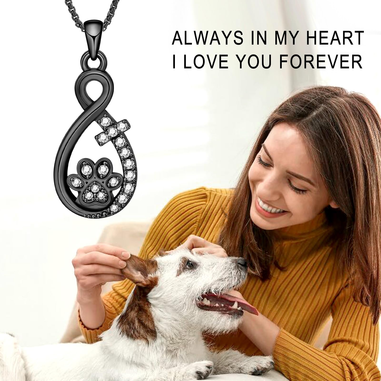 Oinsi Infinity Love necklace with waterproof seal protects ashes.