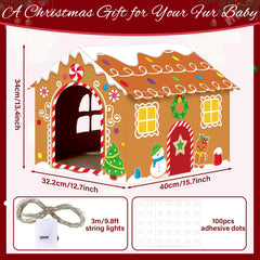 Oitnlaughter LED light string on house adds charming nighttime ambiance