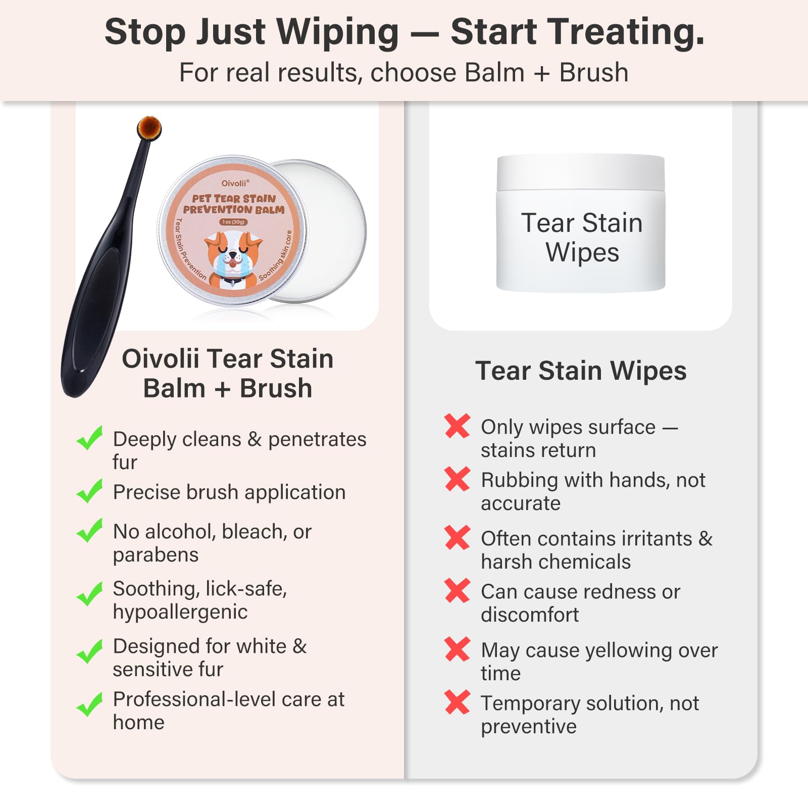 Oivolii balm paired with wipes enhances daily eye cleaning