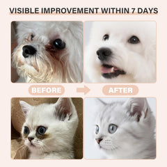 Oivolii balm on a cat's eye area reduces tear-stain visibility