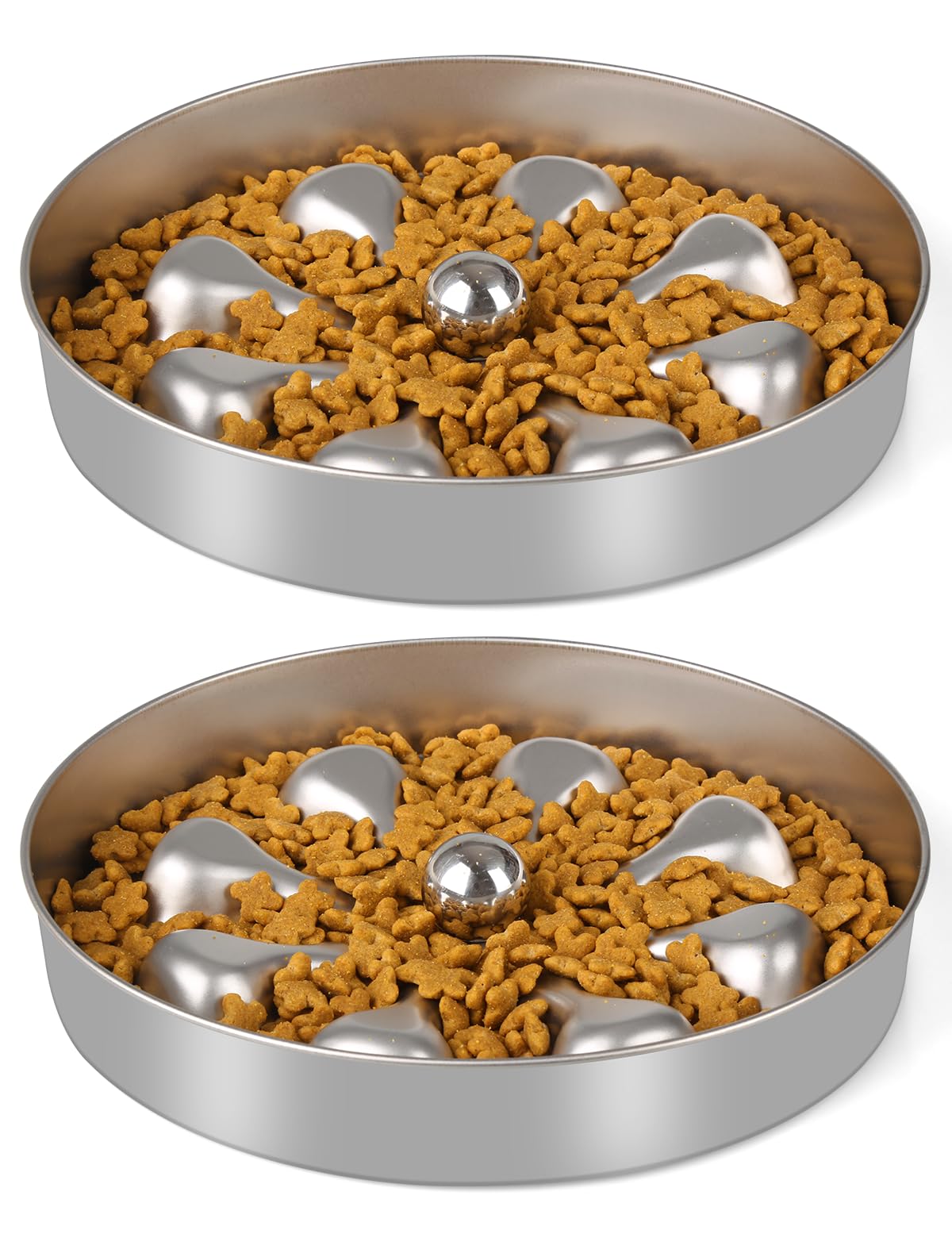 Oiwliur slow feeder dog bowl with double-sided design for slower meals