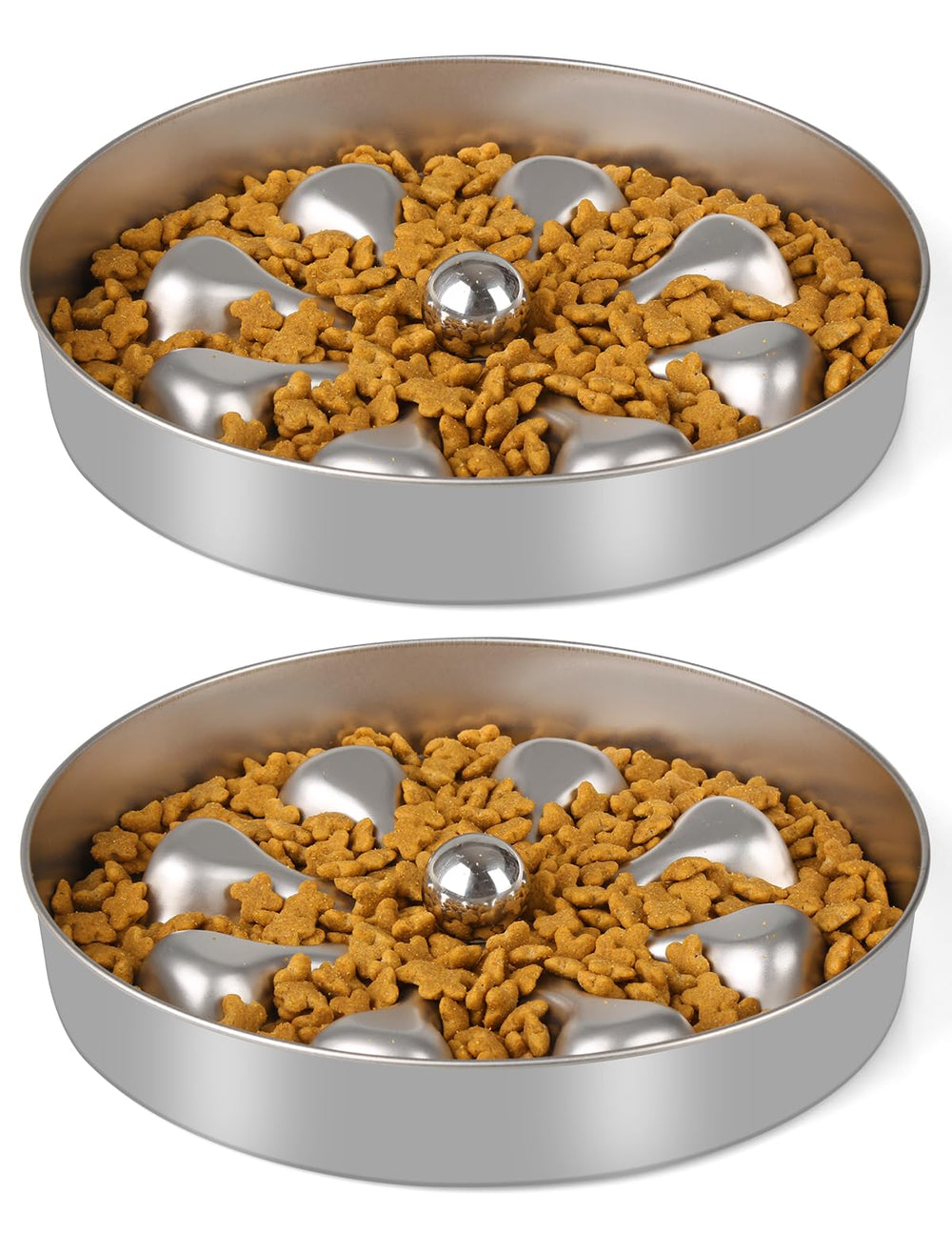 Oiwliur slow feeder dog bowl with double-sided design for slower meals