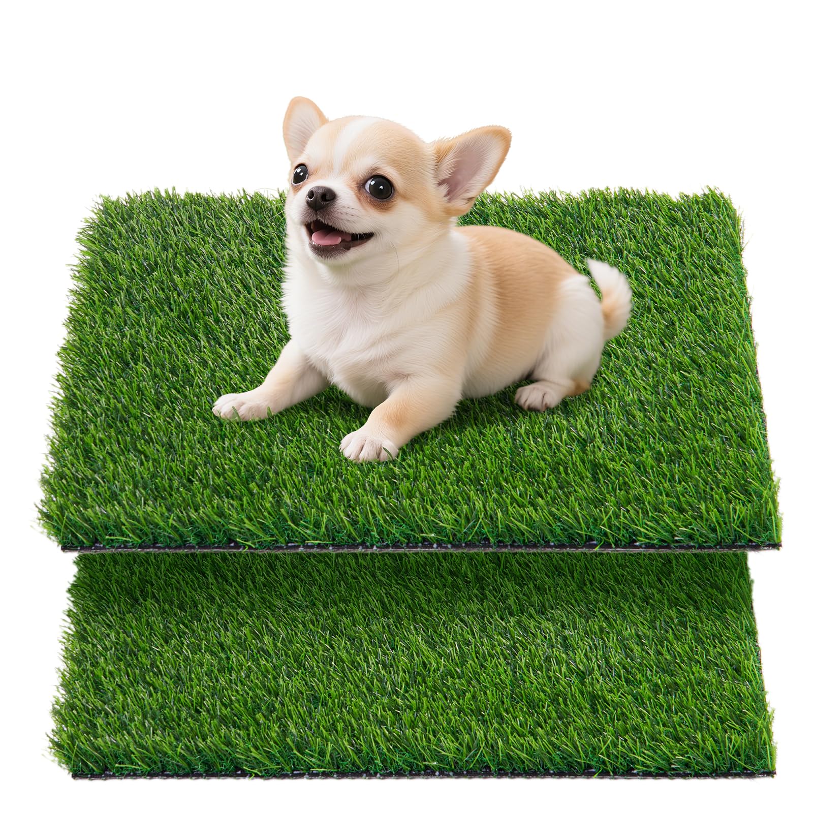 Oiyeefo artificial pee grass pad for potty tray—convenient indoor training.
