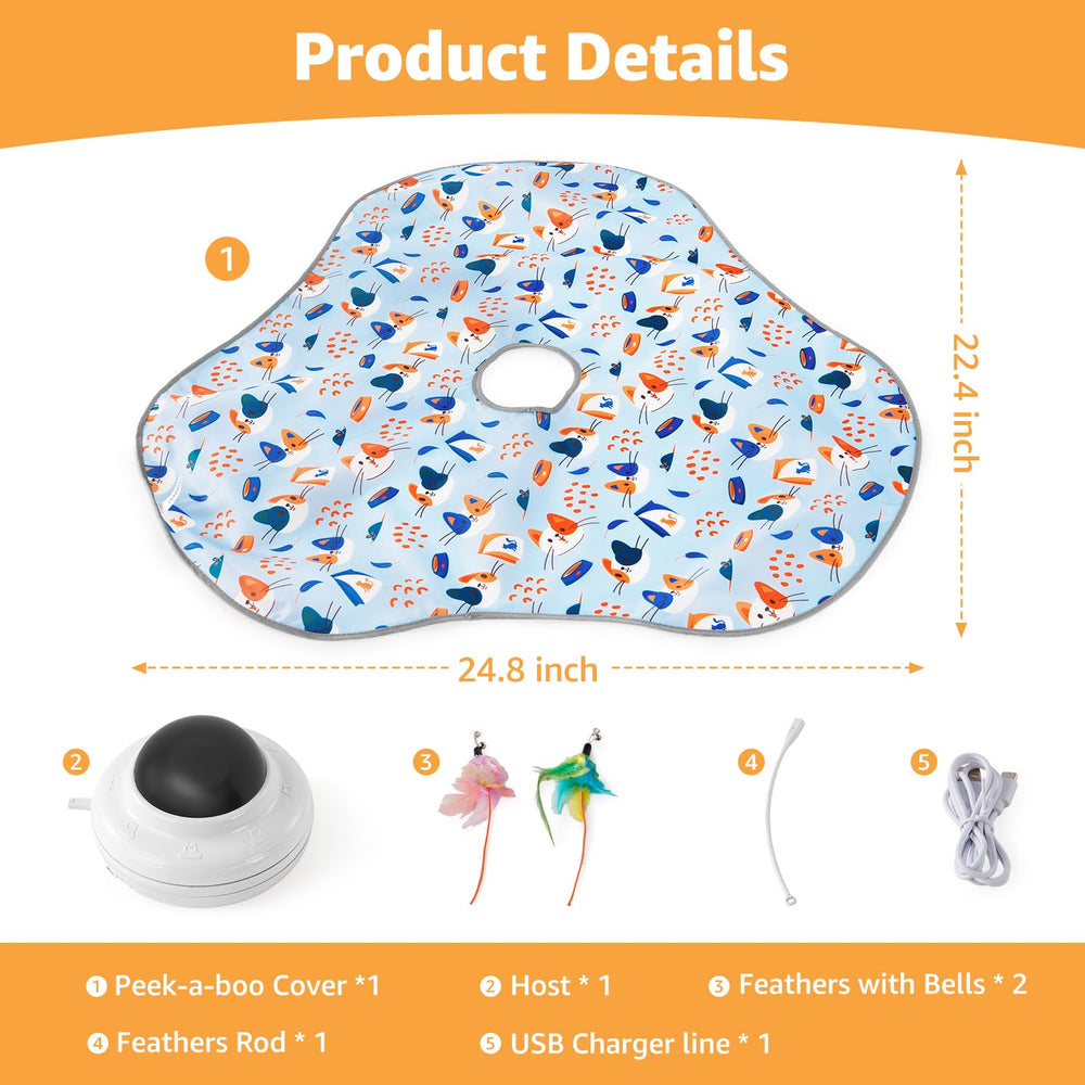 Oiyeefo cat toy paw activation feature allows easy interactive play.