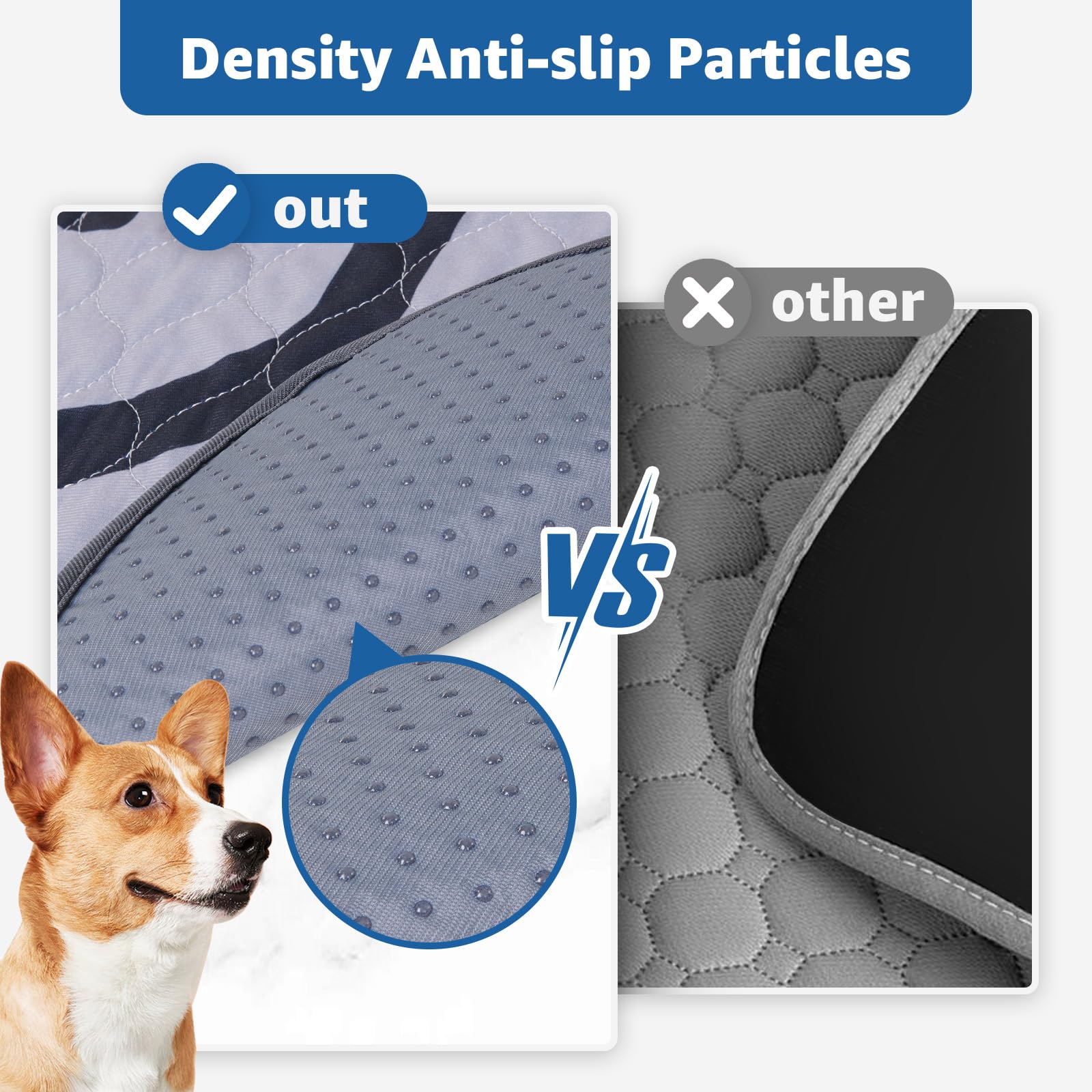 Oiyeefo reusable dog potty pad emphasizes durability for repeated washing.