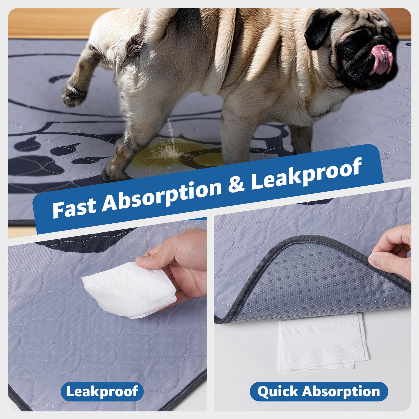 Oiyeefo pad features non-slip bottom for safe, stable use on floors.