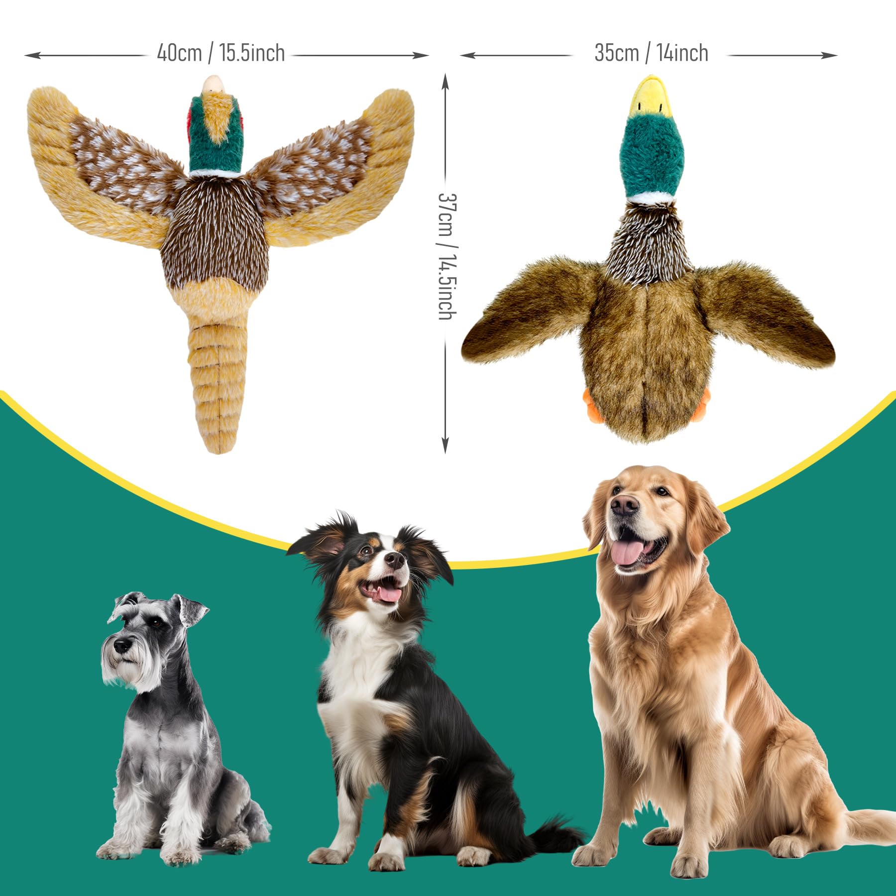 Okegztoa dog toy features embroidered eyes and non-toxic fabric for safety.