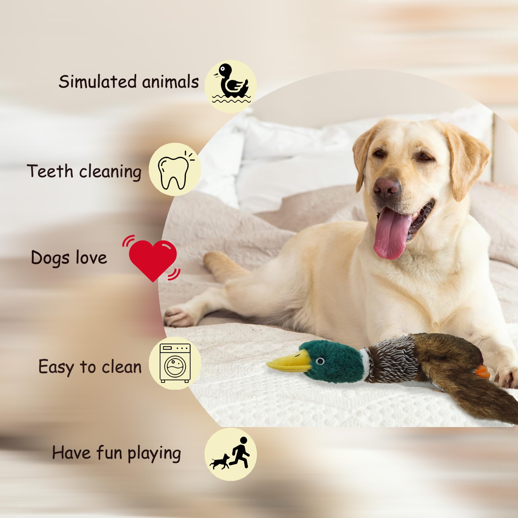 okegztoa universal size fits puppies to large dogs while supporting dental care.